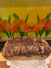 Load image into Gallery viewer, Vegan MARBLE ( vanilla and chocolate)  Loaf cake