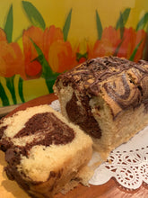 Load image into Gallery viewer, Vegan MARBLE ( vanilla and chocolate)  Loaf cake