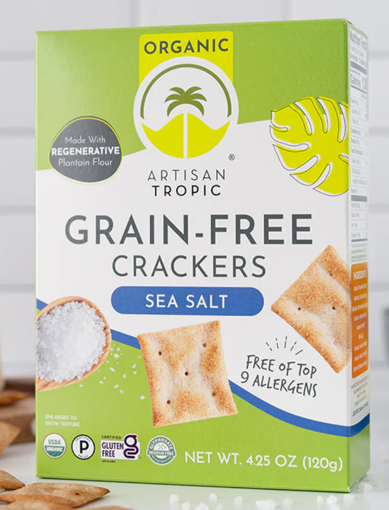 Artisan Tropic crackers  4.25 OZ / 120g SEA SALT