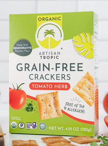 Artisan Tropic crackers  4.25 OZ / 120g TOMATO HERB