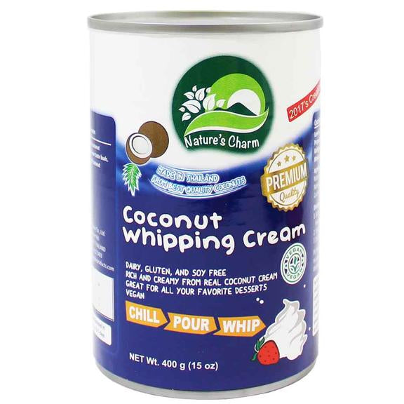 Nature’s Charm Coconut whipping cream. 15 oz (400 g) X 2 PACK