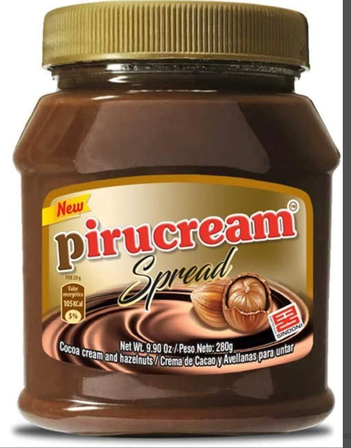 Pirucream Spread ( hazelnut and cocoa cream) 9.9 0z / 280 g X 2 PACK