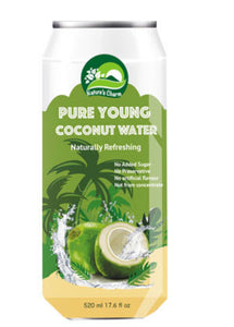 Nature's Charm Pure  Young Coconut Water 17.6 fl oz ( 520ml) x 3 unis